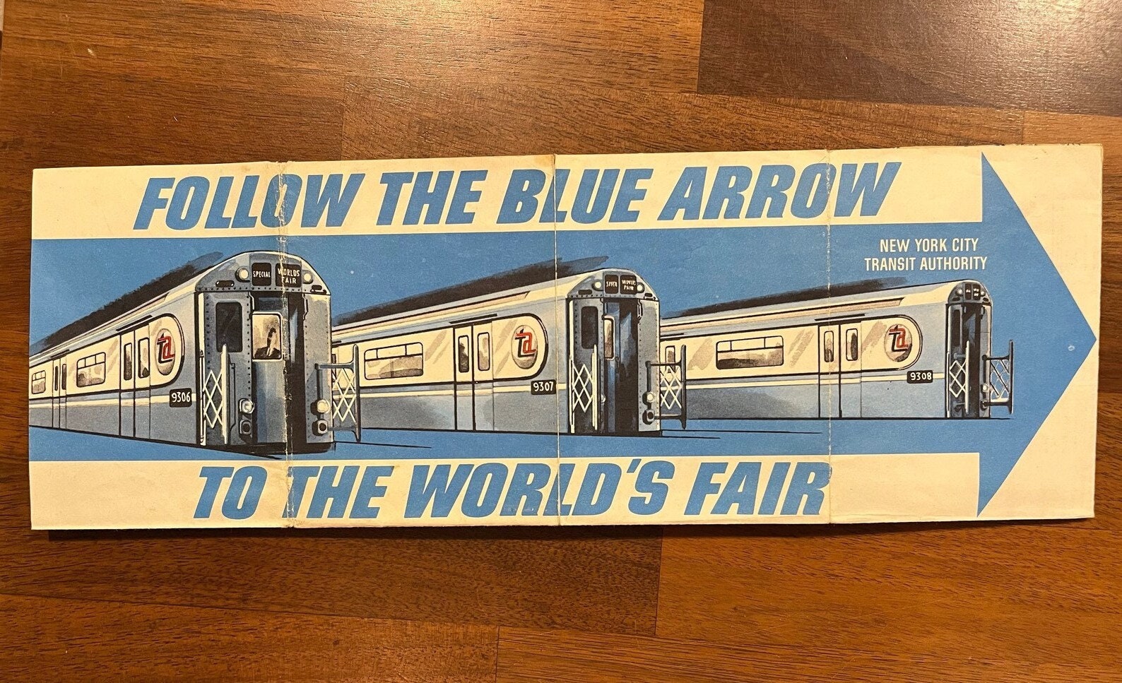 Vintage New York Subway World.s Fair Sign 1964 - Etsy