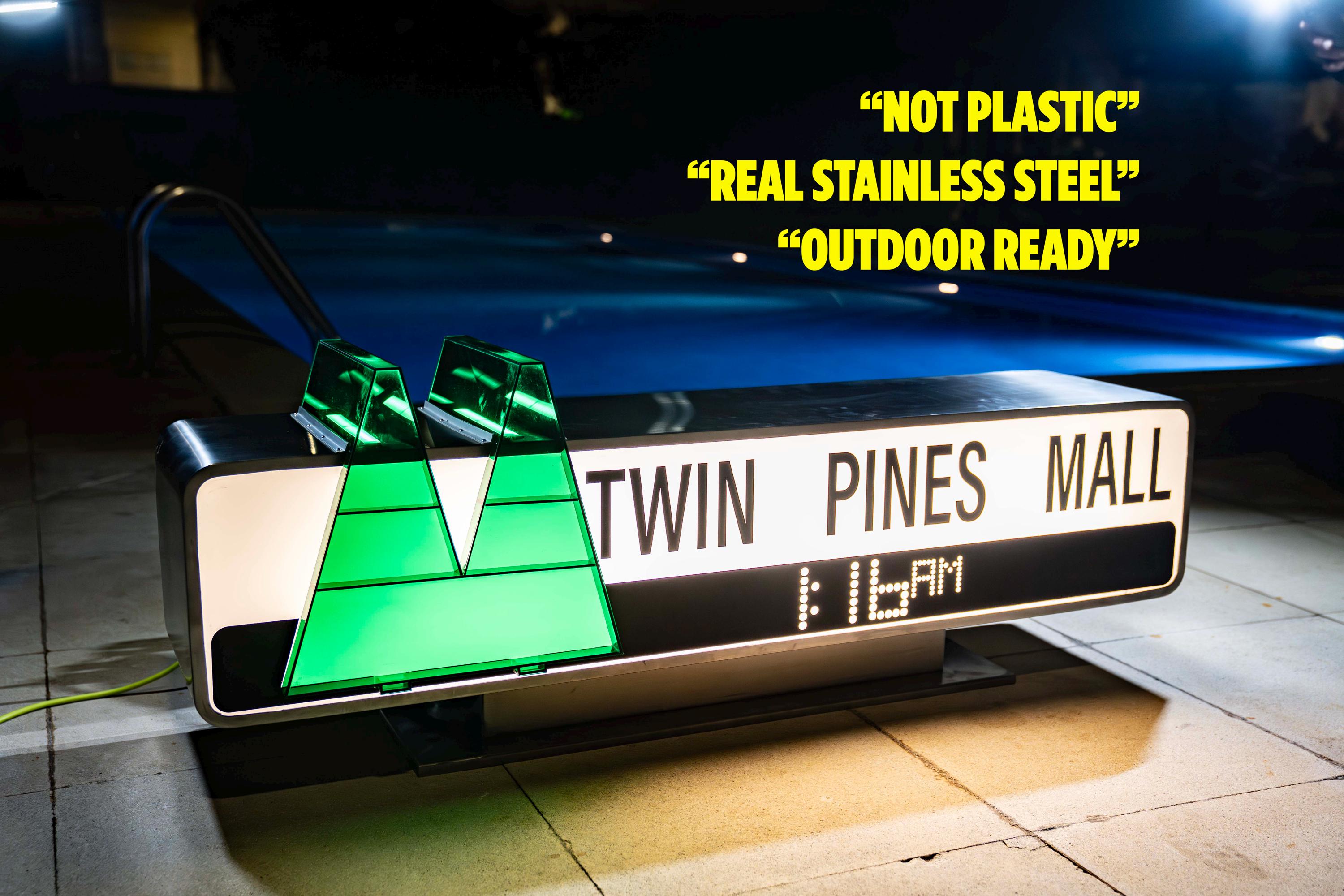 Twin Pines Mall Sign - Etsy