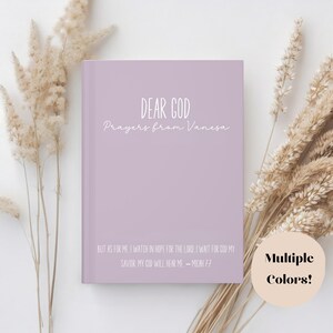 Personalized Prayer Journal For Women Dear God Prayer Journal Christian Gift Journal Religious Ladies Prayer Diary Gift for Women Bible