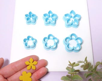 5 Petal Flower Sets | Polymer Clay Cutter, Jewelry Cutter