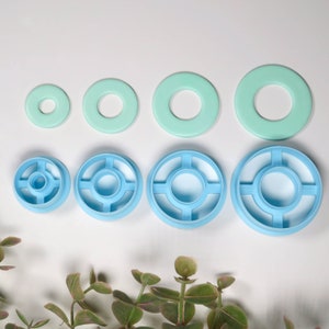 Circle Donut | Polymer Clay Cutter, Jewelry Cutter, Geometric Shapes, Basic Shapes, Set of 4 sizes