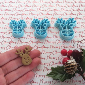 Reindeer / Caribou | Polymer Clay Cutter, Jewelry Cutter, Christmas Cutters, Holiday Shapes, Winter Season