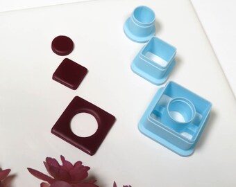 Contrasting Set | 3 Piece set, Polymer Clay Cutter, Jewelry Cutter, Dangle Earrings