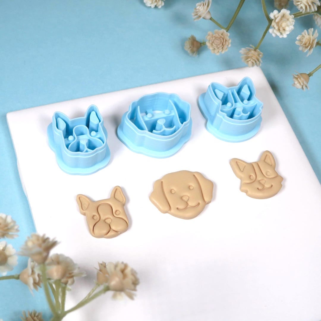 Dogs | Polymer Clay Cutter, Jewelry Cutter, Animal Shapes - Etsy