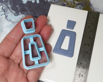 Trapezium | 2 Piece set, Polymer Clay Cutter, Jewelry Cutter, Dangle Earrings