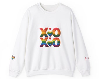 Sudadera personalizada LGBTQ unisex heavy blend Crewneck - Pure Comfort / Acogedora sudadera de poliéster de algodón