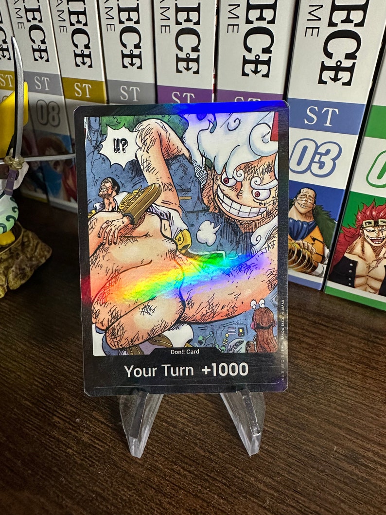 Luffy X Kizaru Custom DON One Piece Card Game TCG Holographic Handmade