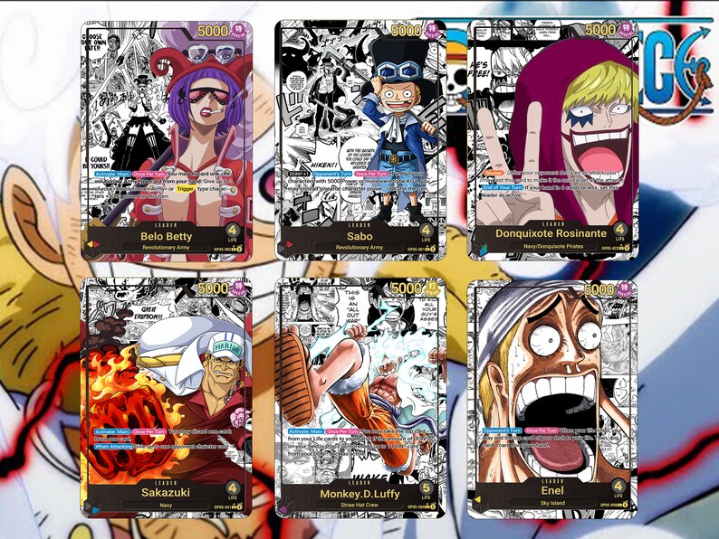 OP05 CUSTOM LEADER Set One Piece Card Game TCG Holographic Etsy Singapore