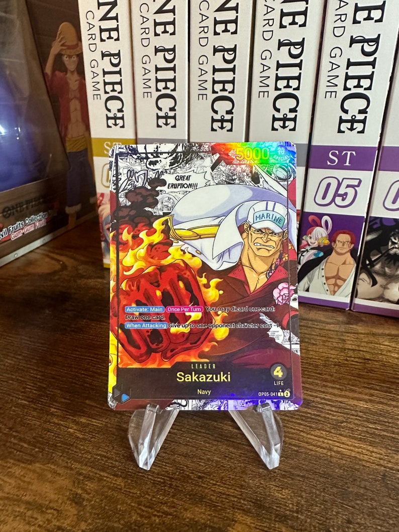 Sakazuki CUSTOM LEADER Set One Piece Card Game TCG Etsy UK