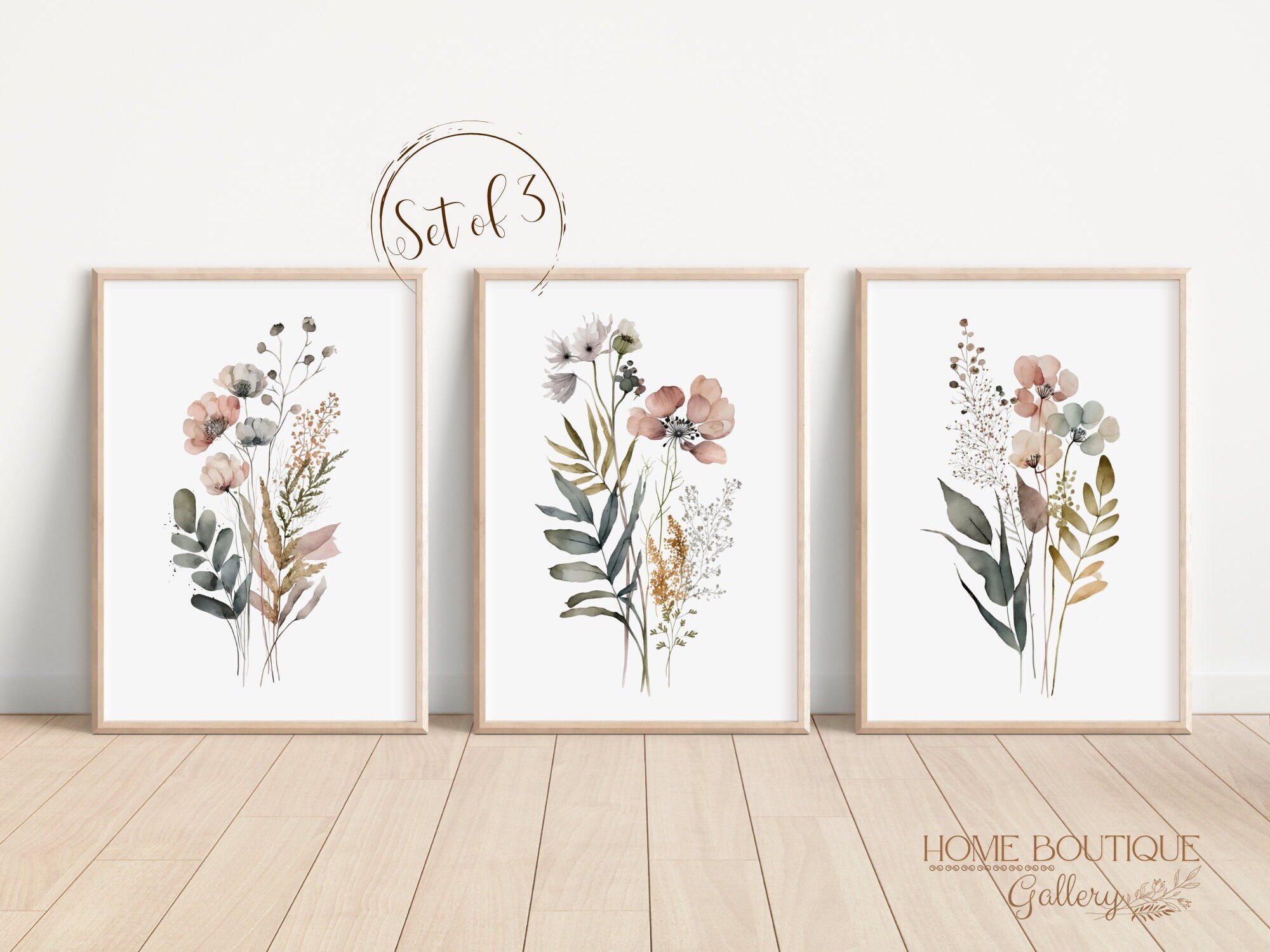 Wildflower Wall Art Print Wildflower Home Decor Wall Art for Living ...