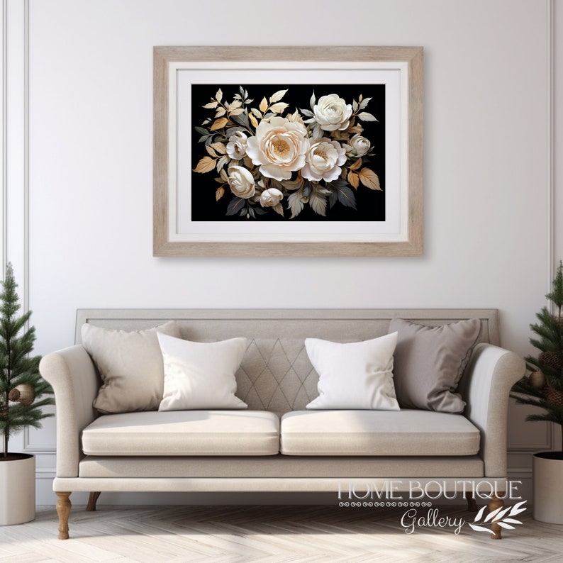 Vintage Roses Wall Art Roses Painting Wall Art Digital Etsy