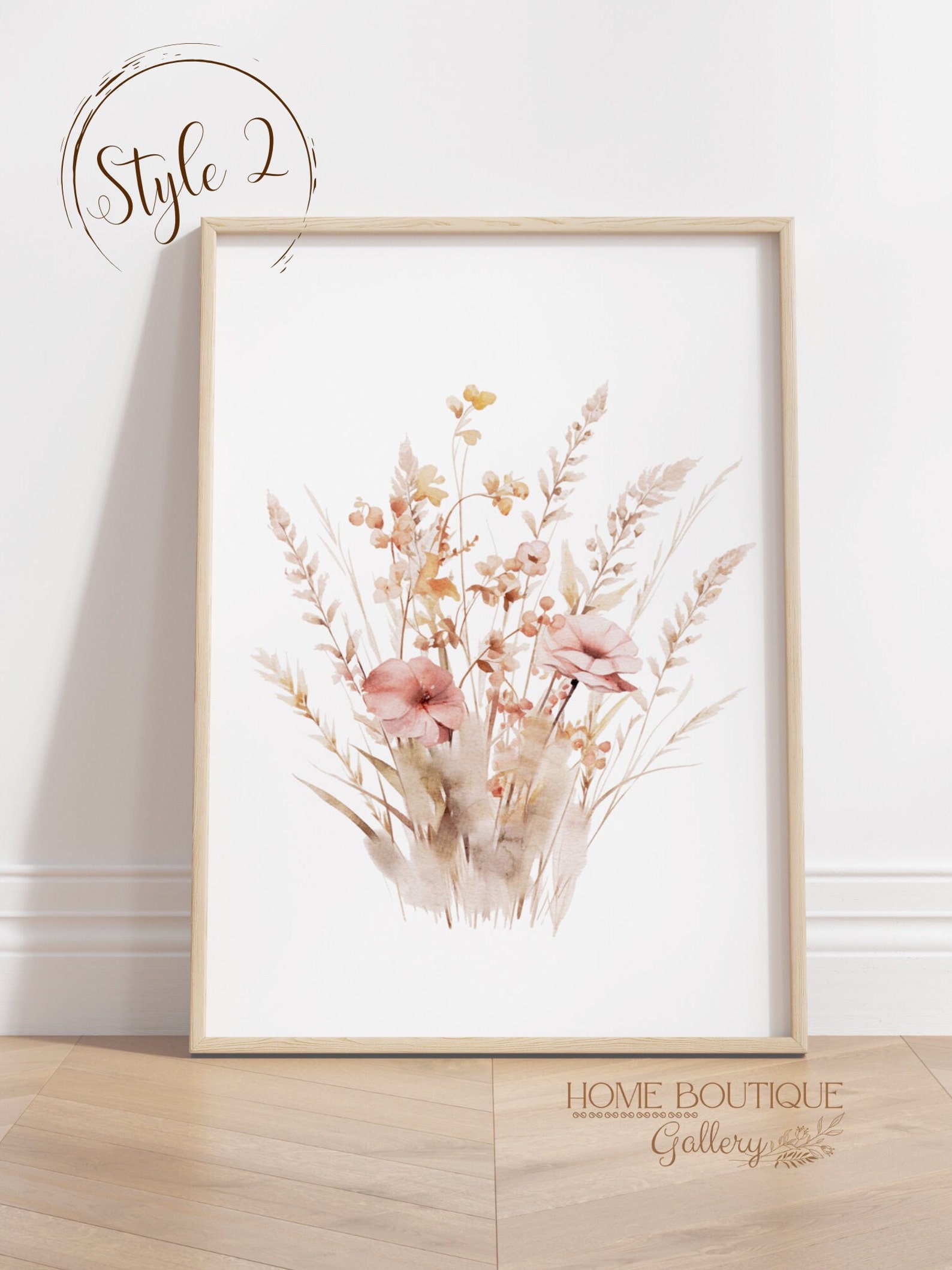 Set of 3 Watercolor Wildflower Prints Floral Print Wall Art Wildflower ...