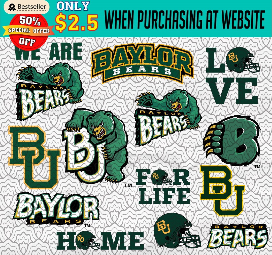 Baylor Bears Team Bundle Svg Baylor Bears Svg NCAA Teams Etsy
