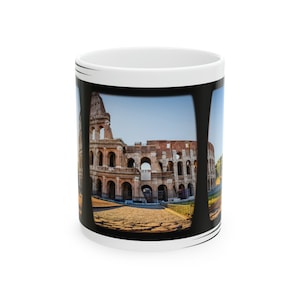 Mug en céramique Windows sur Rome, Café Rome, Mug avec Rome