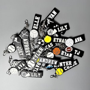 Student athlete bag tag personalized