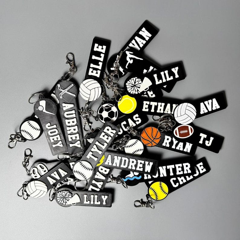 Student athlete bag tag personalized