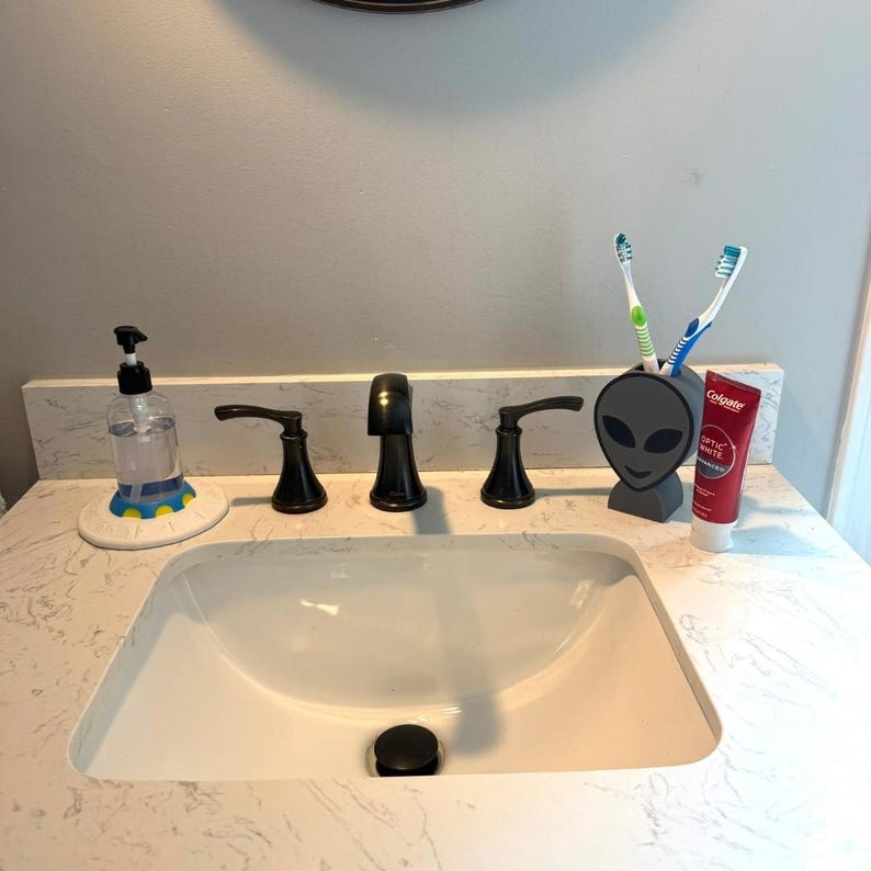 Alien Bathroom Decor Sink Set Extraterrestrial Gift Space Theme Nursery ...