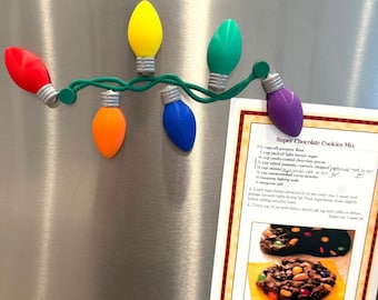 Christmas light magnet holiday fridge magnets Christmas decor home office decor item seasonal locker magnet festive stocking stuffer gift
