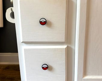 Catching game drawer pull handle knob dresser cabinet hardware set kids room game room decor toddler bedroom shared bathroom vanity set of 2