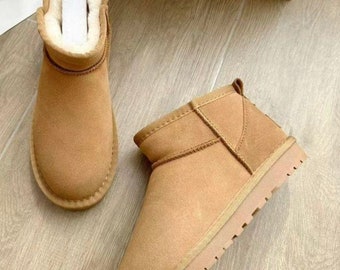 Mini stivali UGG - Stivali UK - Stivali UGG - Stivali invernali - Moda donna - Scarpe da donna - Scarpe invernali - Scarpe - Regalo per lei-Regalo di compleanno per lei