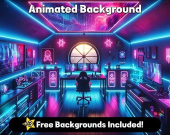 ANIMATED BACKGROUND | Cyberpunk Wallpaper | Twitch Overlay | Lofi Cozy Ambience | Vtuber Stream Overlay Background | Just Chatting Scene