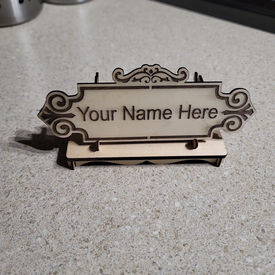Custom Engraved Desk Name Plate Etsy