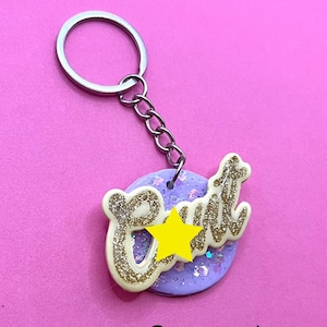 Funny C*nt Keychain - durable polymer clay and UV resin novelty gag gift for feminist, LGBTQIA+ gay pride, or white elephant Christmas.