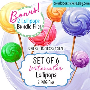 Lollipops Bundel png, Suckers bundel png, Candycore PNG Bundel, Lollipop Tshirt png, Sublimatie png, Verjaardag png