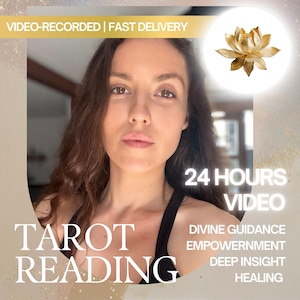 LECTURA INTUITIVA DEL TAROT grabada en video rápida de 24 horas: Médium psíquico que ofrece orientación espiritual, lectura a ciegas