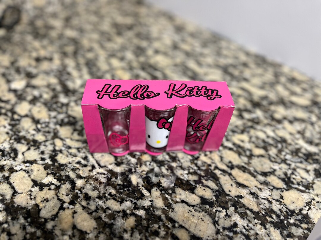 Hello Kitty Shot Glasses, Shot Glasses, Gift Ideas, Gift for Her, Bright, Colorful, Pink, Custom