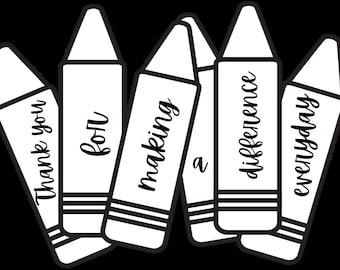 Crayon svg, crayon png, teacher appreciation svg, teacher appreciation png, crayon cut file, teacher shirt, teacher gift, crayon, cricut