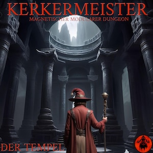 Magnetische Dungeon Tiles Starterset Tempel 100 Teile Perfektes Rollenspiel Zubehör für Dungeon Master  D&D DSA und Pathfinder