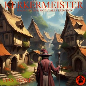 Magnetische Dungeon Tiles Starterset Dorf 100 Teile Hochwertiges Dungeons and Dragons Zubehör für spannende Pen and Paper Abenteuer