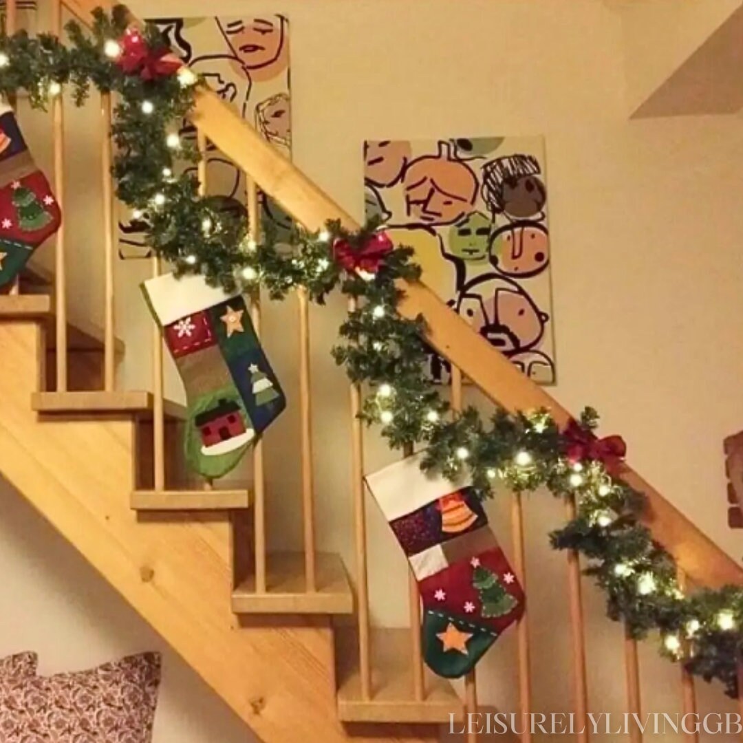 9FT/2.7M Light up Christmas Garland for Etsy Australia