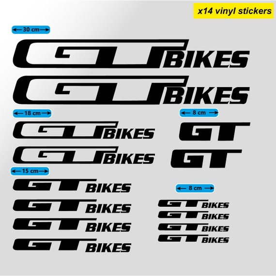 Gt Bikes Vinyl Stickers for Bicycles Etsy