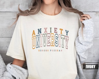 Ångestuniversitetets komfortfärger-tröja: Mental hälsa-tröja