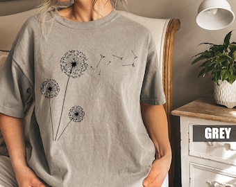Comfort Colors Dandelion Shirt: Inspirational Windflower Tee