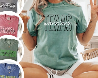 Custom Mascot Comfort Colors T-Shirt: School Team Apparel