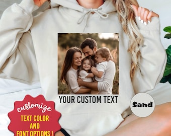 Custom Photo Hoodie: Personalized Picture Sweatshirt, Birthday Gift