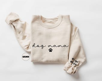 Custom Dog Mama Sweatshirt: Personalized Dog Mom Outfit