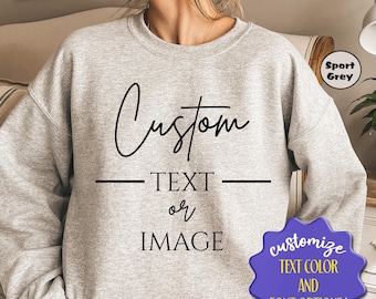 Sweat-shirt avec texte personnalisé : tenue au design personnalisé