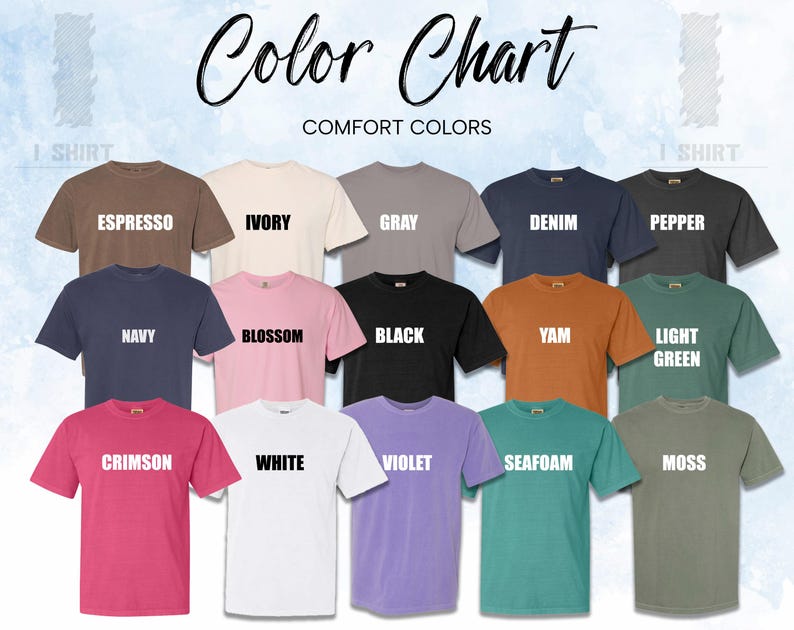 a group of different colors of t - shirts