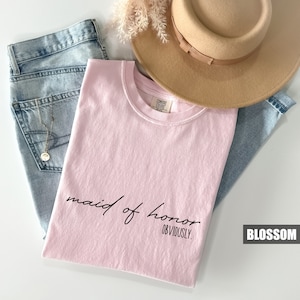 Camisa &quot;Madre de Honor&quot; de Comfort Colors®, camiseta de dama de honor, conjuntos bonitos para novias, camisetas para despedidas de soltera, regalos de ropa para despedidas de soltera