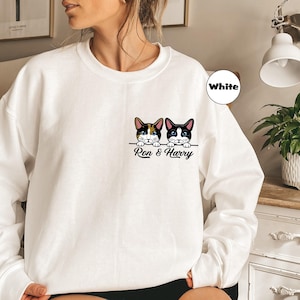 Custom Cat Breed Sweatshirt: Personalized Cat Names Hoodie