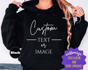 Custom Text Hoodie: Personalized Design Outfit