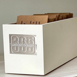 356 Affirmations and Quotes of Love, Everyday Inspiration or Cancer Support in Wood Box (choose your theme)
