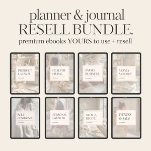 Editable Premium Planners and Journals with Private Label Rights PLR & Master Resell Rights MRR | Done For You DFY Digital Products
