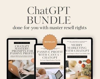 Done For You: ChatGPT Bundle with Master Resell Rights (MRR + PLR) | DFY ChatGPT Guide | Digital Marketing with ChatGPT | Resell Rights