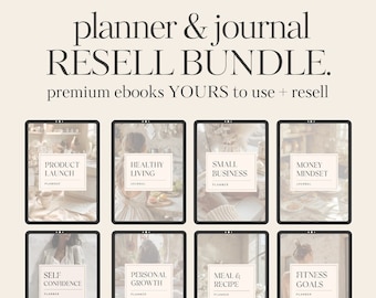 Editable Premium Planners and Journals with Private Label Rights PLR & Master Resell Rights MRR | Done For You DFY Digital Products