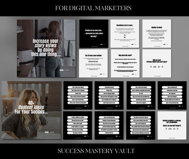 30 Days of Digital Marketing Carousels | Digital Marketing Posts | Done ...